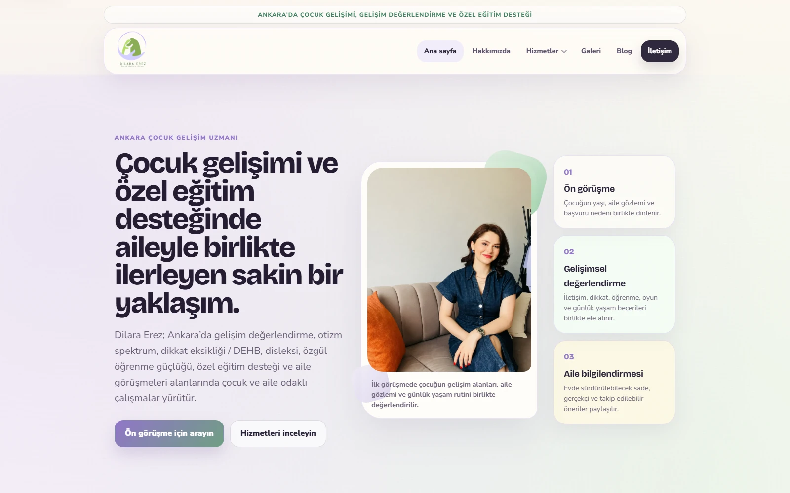 Dilara Erez — Web sitesi